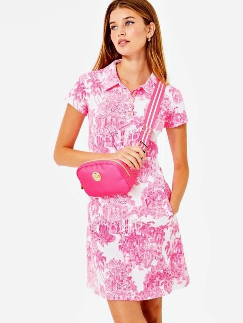 Lilly Pulitzer Luxletic Frida Tolle Scallop Golf Dress